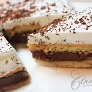 Coffee Cake with Meringue Topping and Coffee Sprinkles