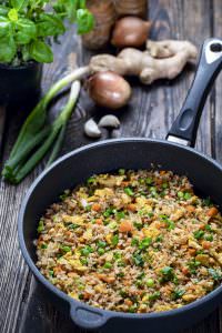 Easy Fried Rice on Pan