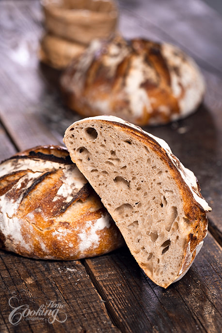 Easy Sourdough Bread Closeup