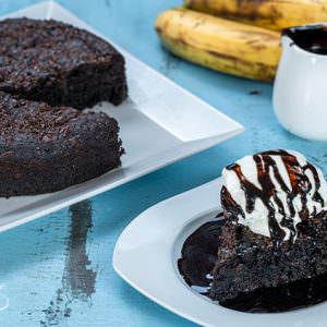 Eggless Chocolate Banana Cake