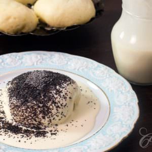 Austrian Germknödel - Yeast Dumplings with Vanilla Sauce