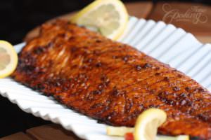grilled salmon with brown sugar glaze