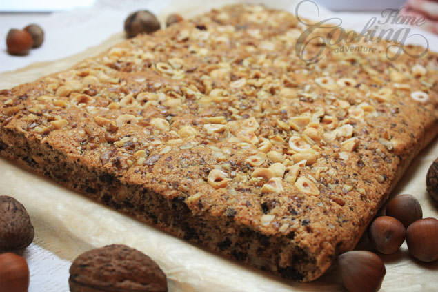 Hazelnut and Walnut Cake