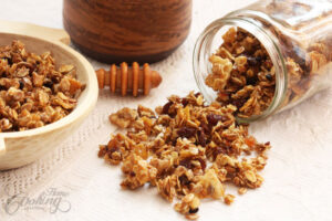 homemade granola with nuts and dried fruits