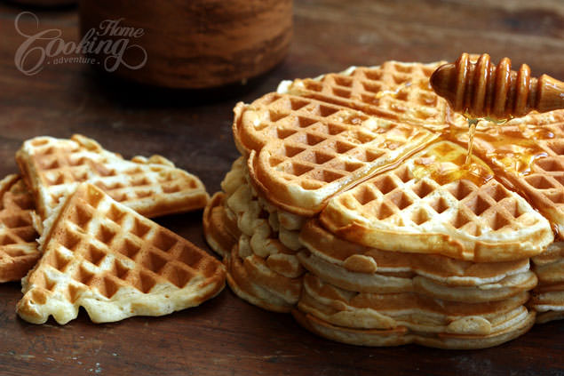 Homemade Waffles Recipe (Easy) - Home Cooking Adventure