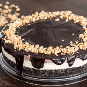 Chocolate Peanut Butter Ice Cream Cake