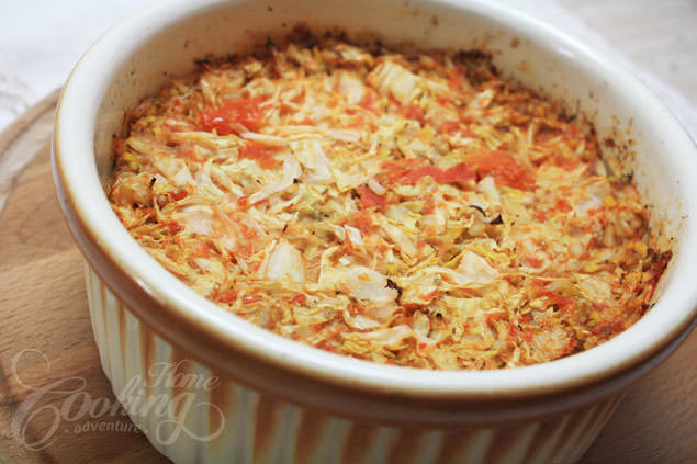 Layered Mushroom and Cabbage Casserole