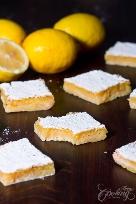 Lemon Bars Sliced