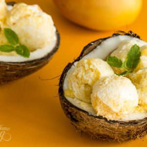 Coconut Mango Ice Cream