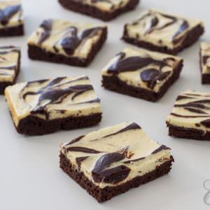 Marmorierte Brownies mit Frischkäse