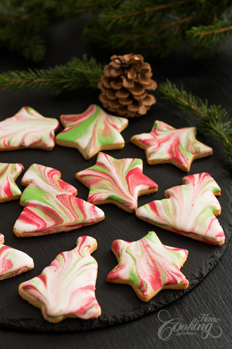 Marbled Icing Sugar Cookies