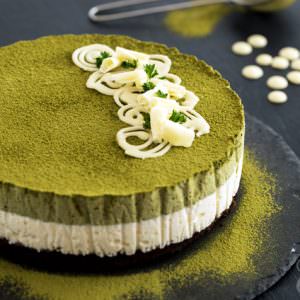 Matcha White Chocolate Mousse Cake