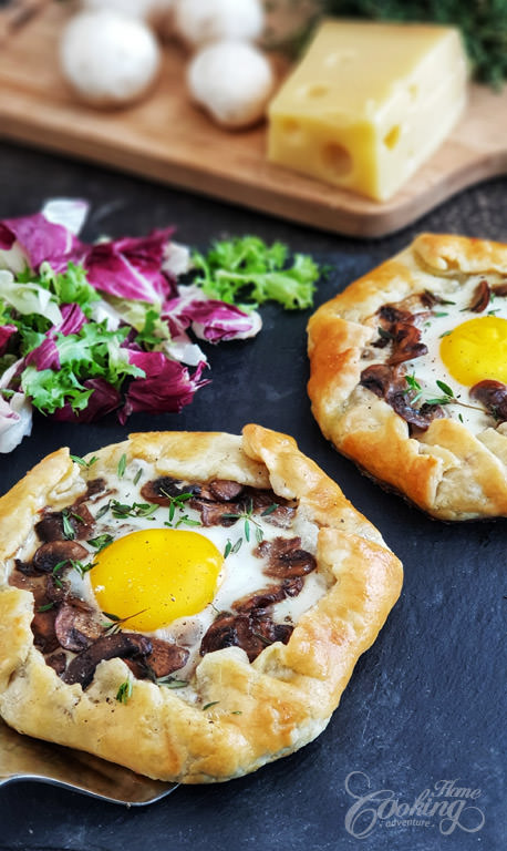 Mushroom Egg Galette - Mini Galettes