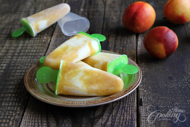 Nectarine Yogurt Popsicles