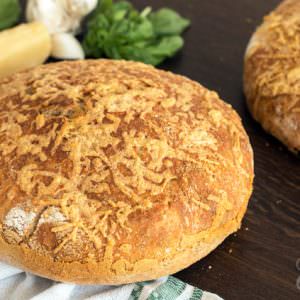 No-Knead Cheese Bread