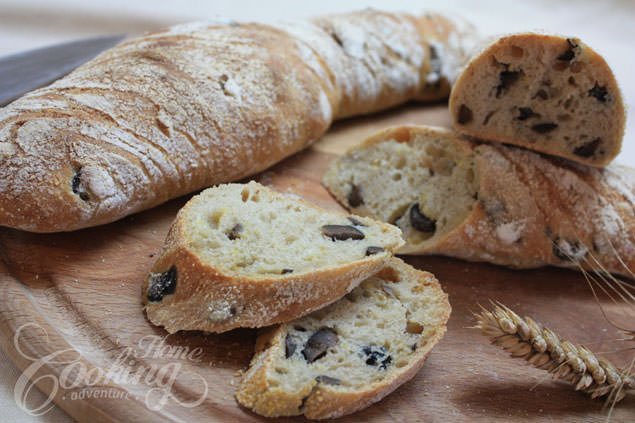 Olive Bread - Paillasse style