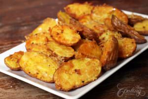 parmesan roasted potatoes halves