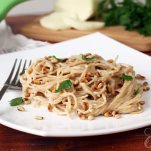 Pasta ai Quattro Formaggi (Four Cheese Whole Wheat Pasta)