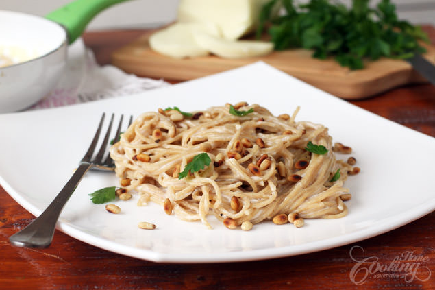 Pasta ai Quattro Formaggi (Four Cheese Whole Wheat Pasta)