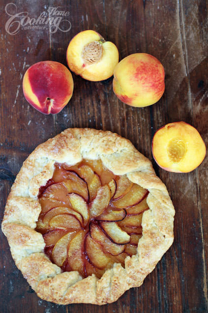 peach rustic galette