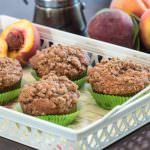 Peach Crumble Muffins