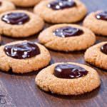 Peanut Butter Chocolate Thumbprint Cookies