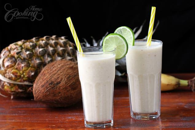 Pineapple Coconut Banana Smoothie