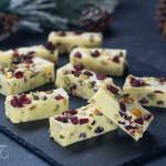 Cranberry Pistachio Fudge without Sweetened Condensed Milk