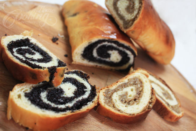 Poppy Seed and Walnut Rolls