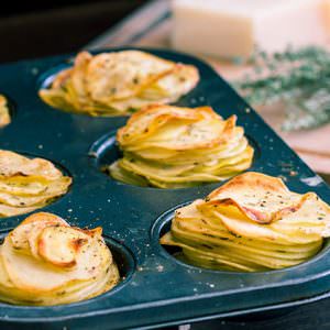 Parmesan Potato Stacks