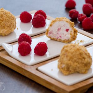 Raspberry Cheesecake Bites