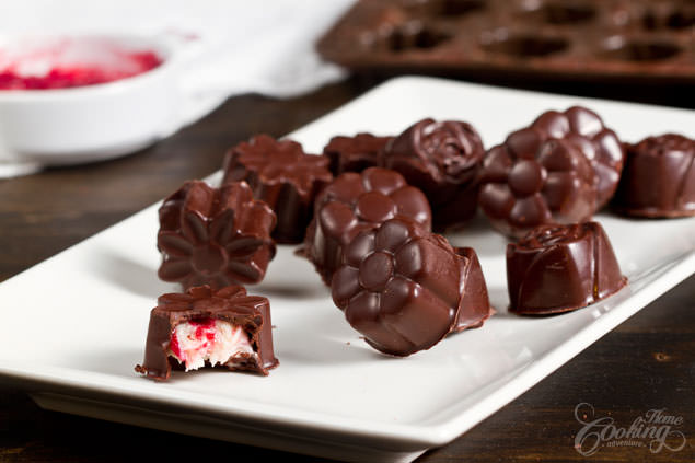 Raspberry Chocolate Molded Candies section