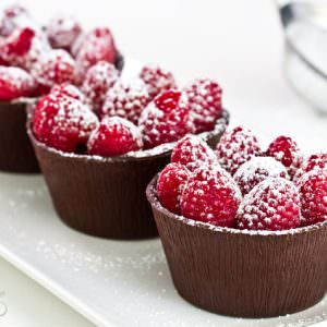 Raspberry Chocolate Cups