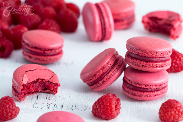 Raspberry Macarons - Italian Meringue