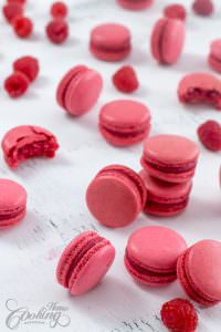 Raspberry Macarons with Ganache