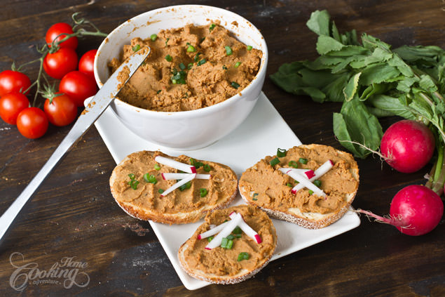 Red Lentil and Toasted Walnut Dip