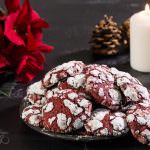 Red Velvet Crinkle Cookies