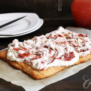 Rhubarb Ginger Tart with Homemade Rough Puff Pastry