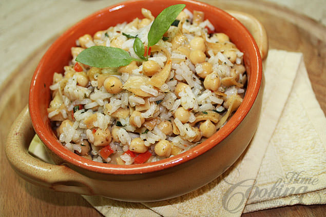 Rice with Chickpea and Tagliatelle