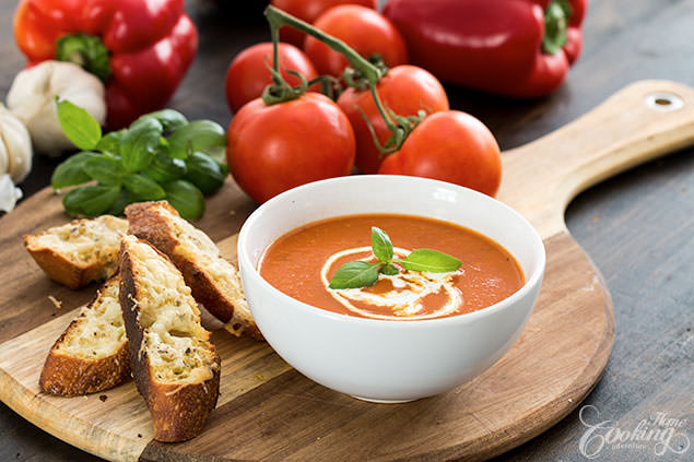 Roasted Tomato and Red Pepper Soup