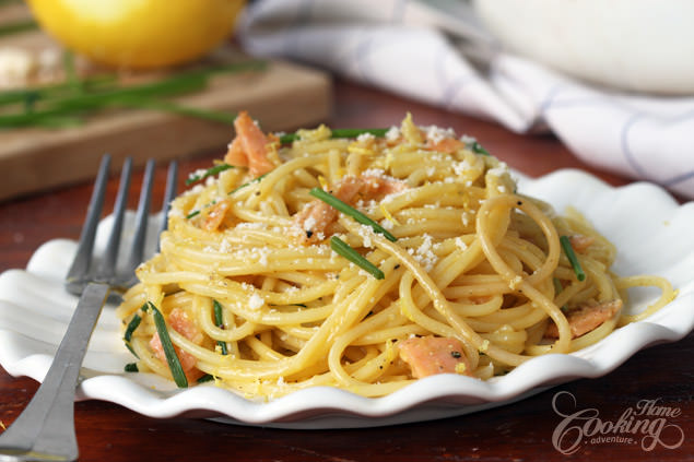 Smoked Salmon Carbonara