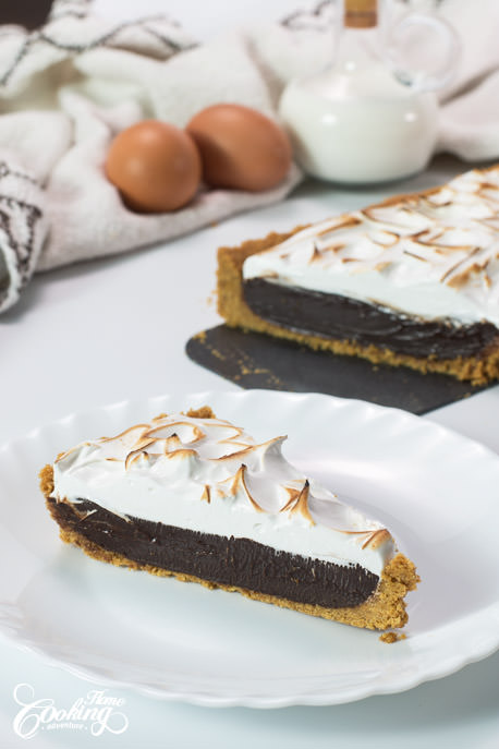 No-Bake S'mores Tart Slice