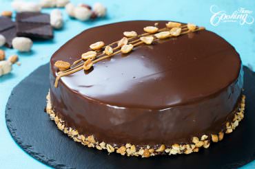 Snickers Mousse Cake - Chocolate Caramel Peanut Mousse Cake