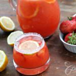 Sparkling Strawberry Lemonade glass