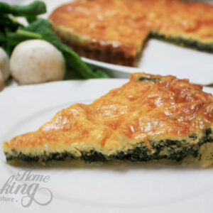 Spinach and Mushroom Quiche