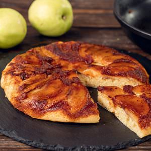 Stovetop Apple Upside Down Cake