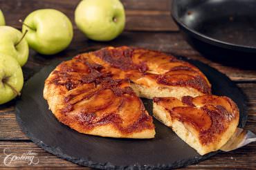 Stovetop Apple Upside Down Cake