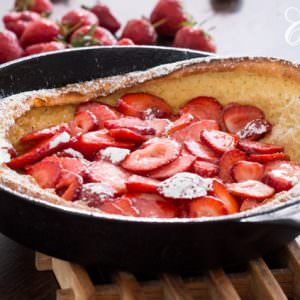 Strawberry Dutch Baby Pancake