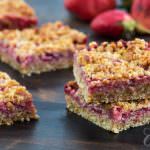 Strawberry Oat Crumble Bars