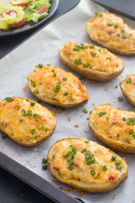 Chicken Stuffed Baked Potatoes